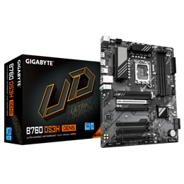 לוח אם אינטל Gigabyte B760 DS3H DDR5 Gen5 ATX DP HDMI LGA1700